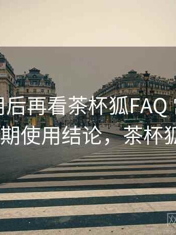 真实使用后再看茶杯狐FAQ 常见问题汇总：长期使用结论，茶杯狐cupfoxa