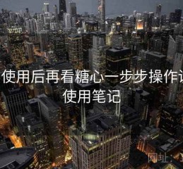 真实使用后再看糖心一步步操作说明：使用笔记