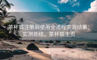 茶杯狐注册到使用全流程实测结果：实测总结，茶杯狐主页