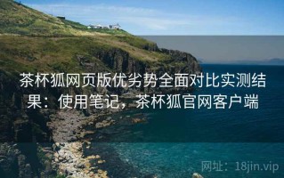 茶杯狐网页版优劣势全面对比实测结果：使用笔记，茶杯狐官网客户端